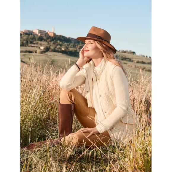 Talbots Women's Cream Textured Sabrina Cowl Neck Sweater Size Large - Picture 1 of 8